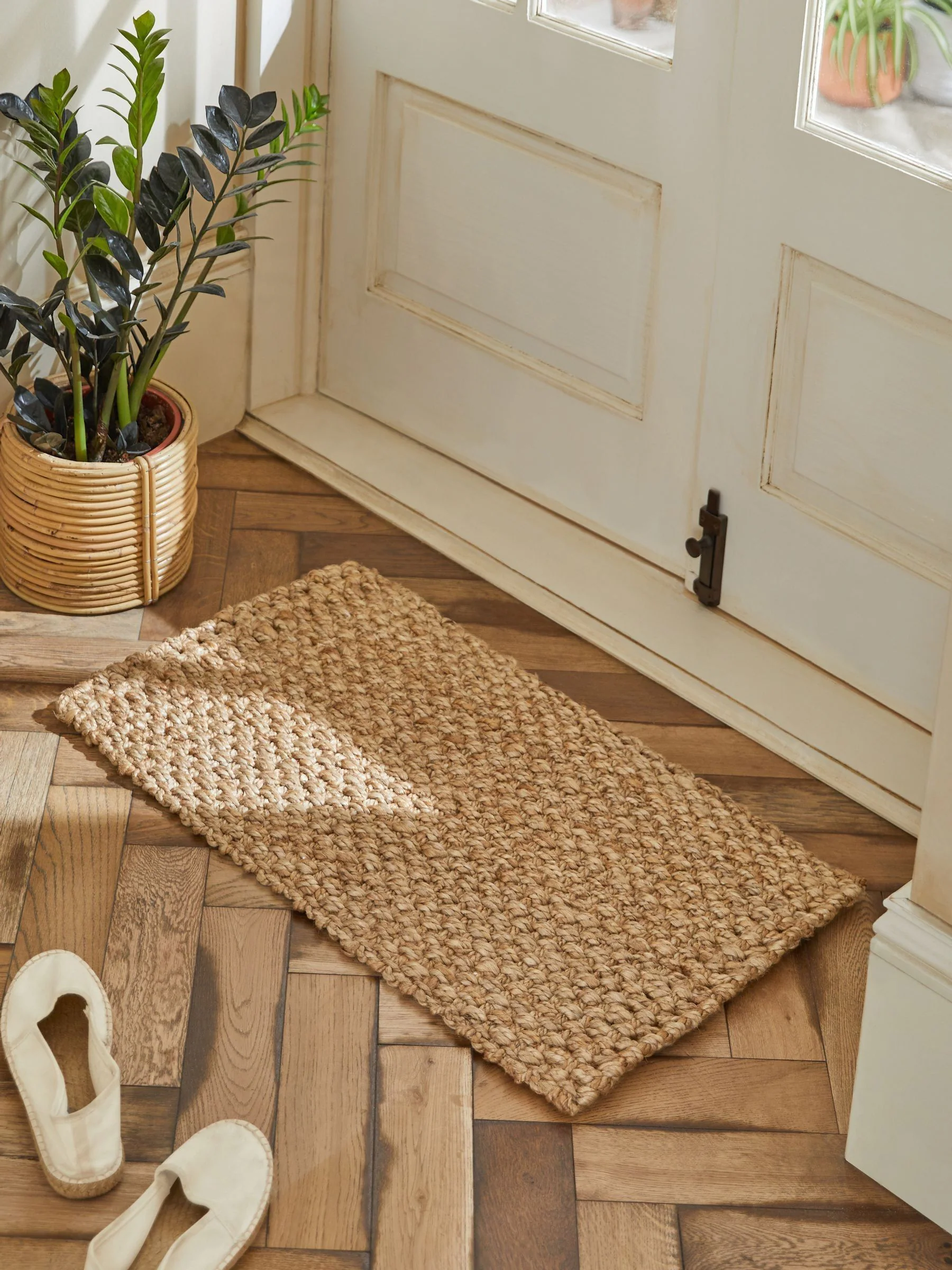 Geweven jute deurmat