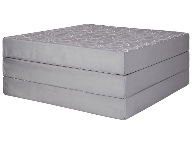 Logeermatras 190 x 65 cm grijs