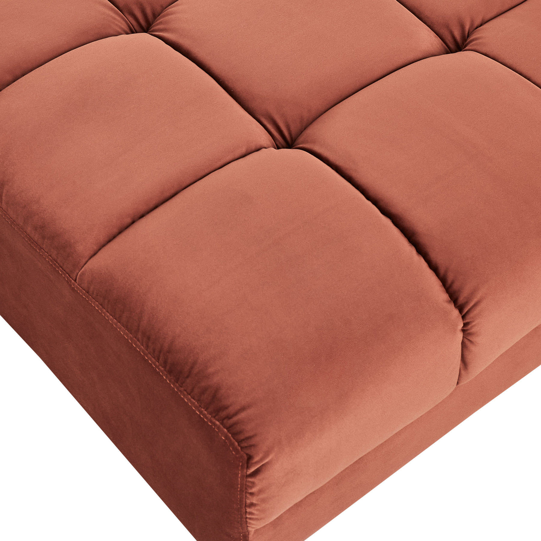 Beliani - ALNES - Ottomaan - Lichtrood - Polyester