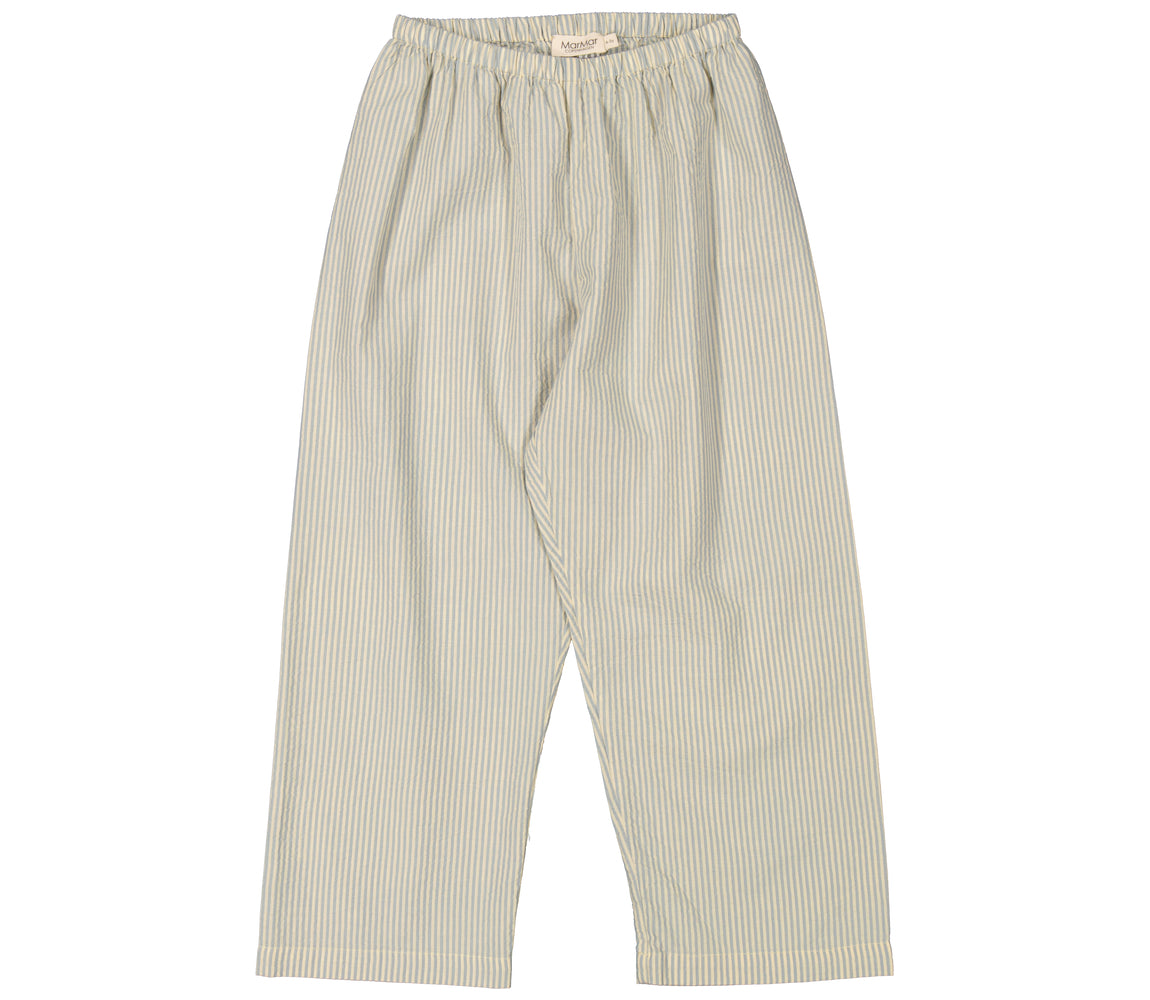 Pajama Set, Pyjamassæt - Blue Stone Stripe