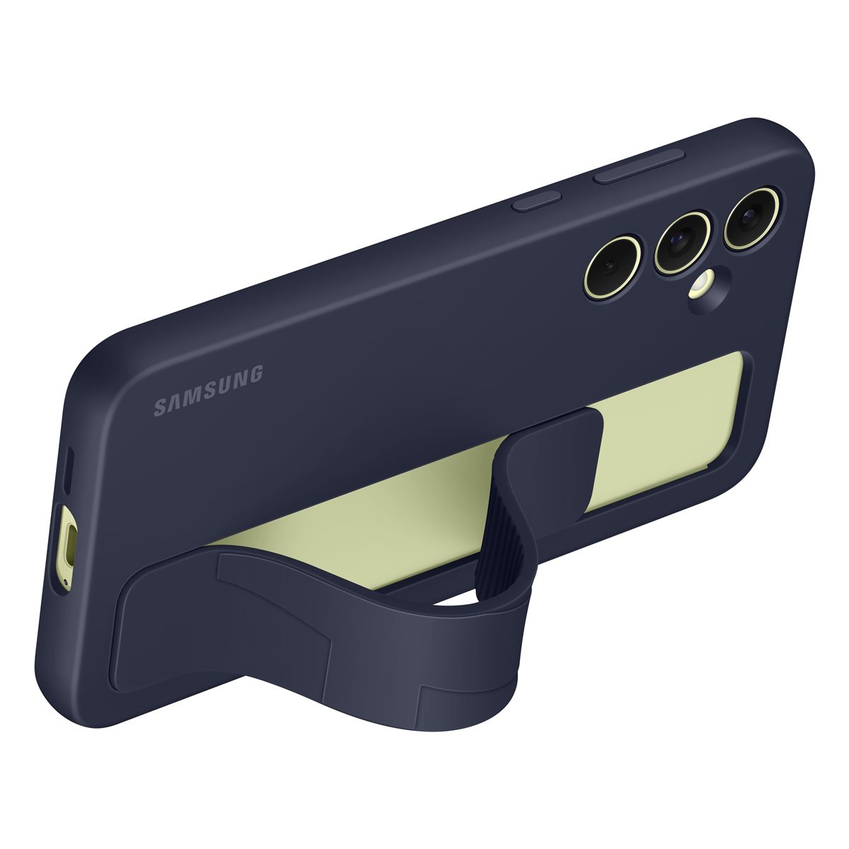 Galaxy A55 Silikon Grip Cover Hülle (EF-GA556TBEGWW) - Blue Black (Dunkelblau)