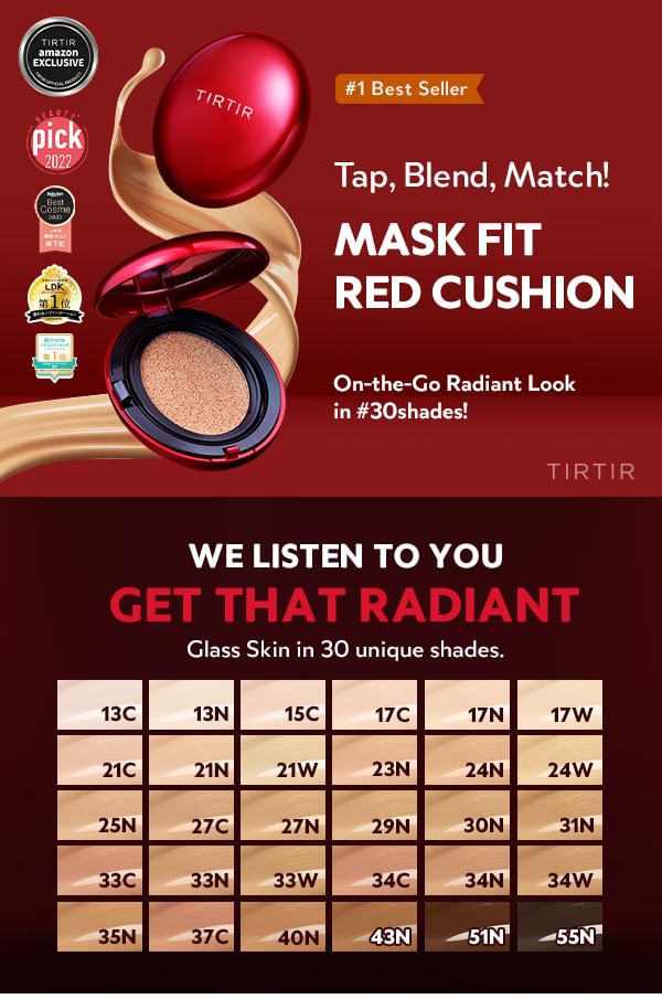 TIRTIR - Mask Fit Red Cushion 6 Shade Trial Kit - 5 kleuren