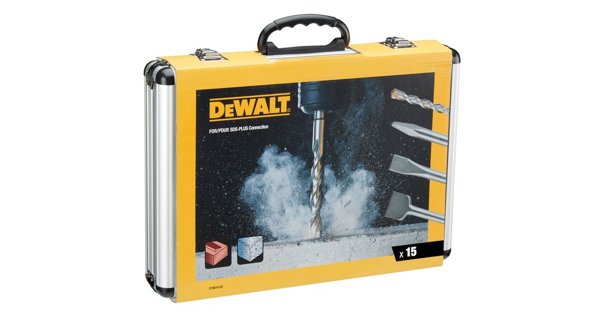 DEWALTBoor en beitelset SDS+ DT9679 beitel- en boorset  (15-delig)