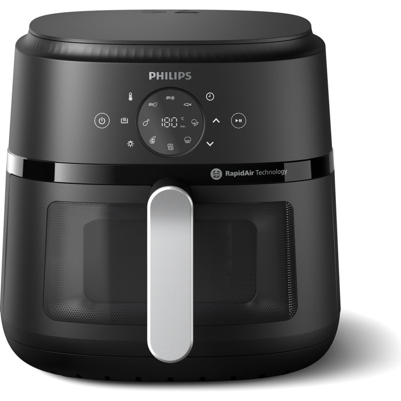 Friteuse sans huile Philips NA231/00 , Airfryer 6.2L noir Série 2000