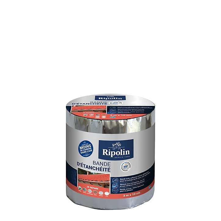 Bande d'étanchéité Ripolin alu 10 cm x L.3 m