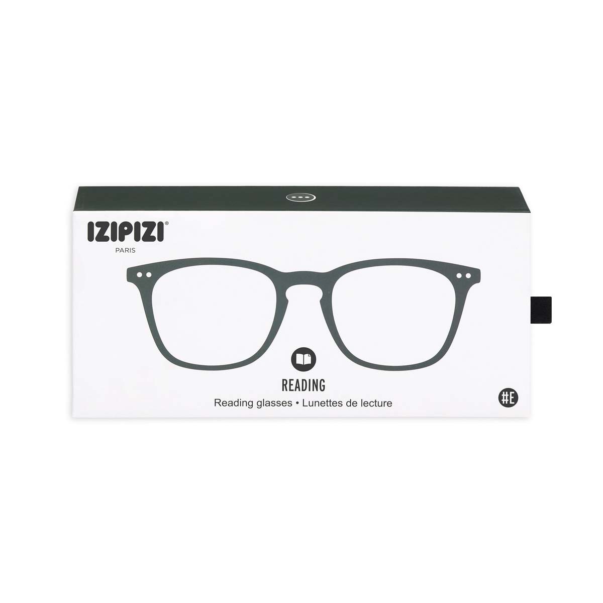 +3.00 Grey Square Reading Glasses: Izipizi