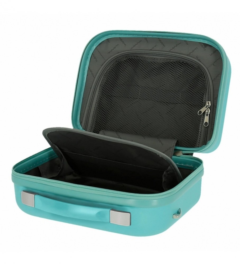 Nécessaire Movom Riga ABS, adaptável, turquesa - 29x21x15cm -