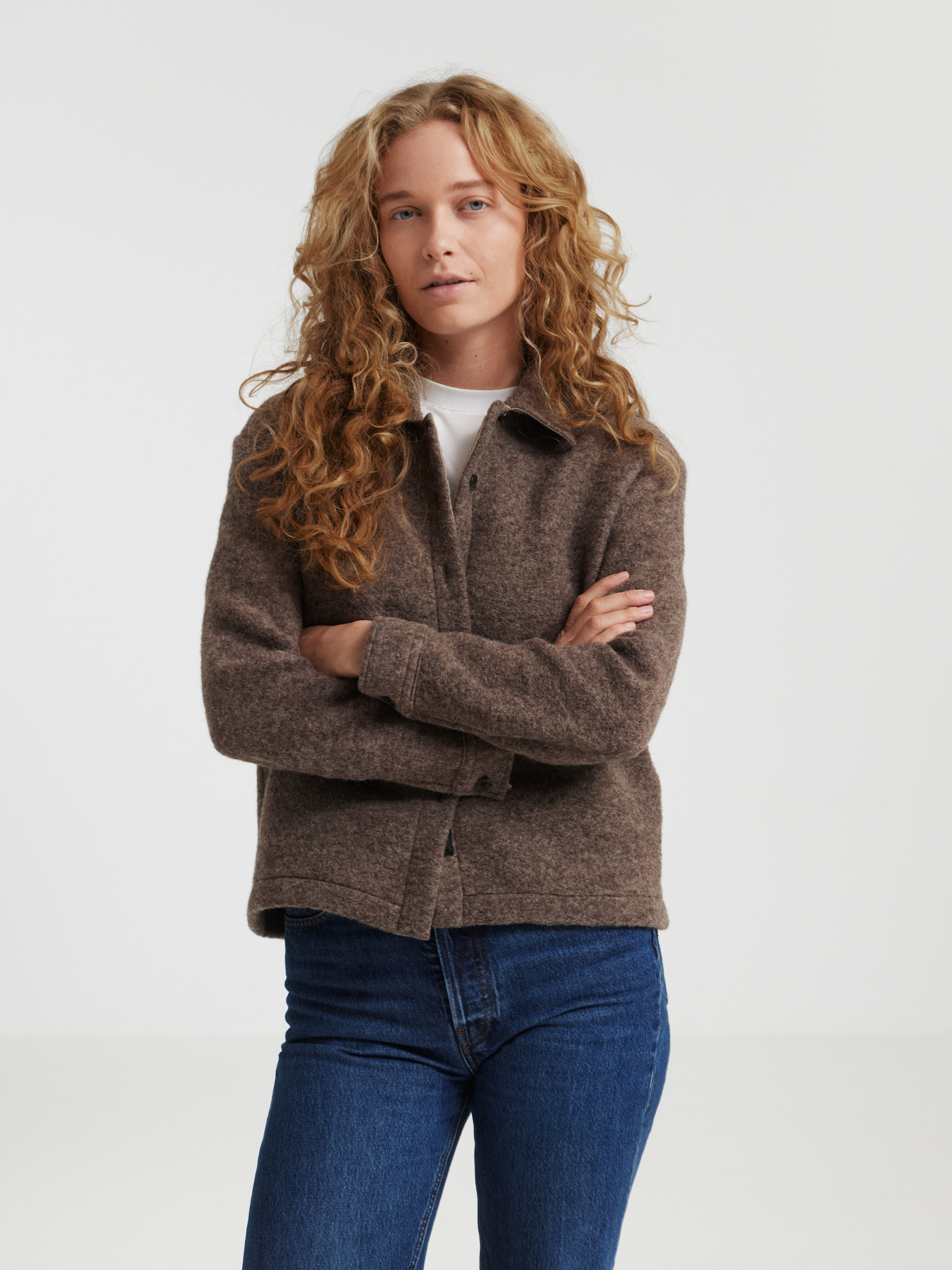 Vest in wol/katoen voor dames - Gratis Verzending