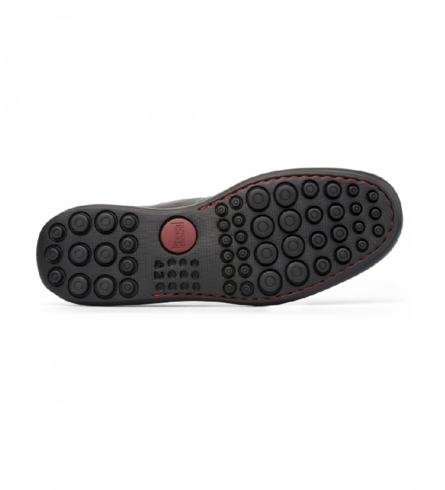 Sapatos de trabalho Camper Atom em couro preto