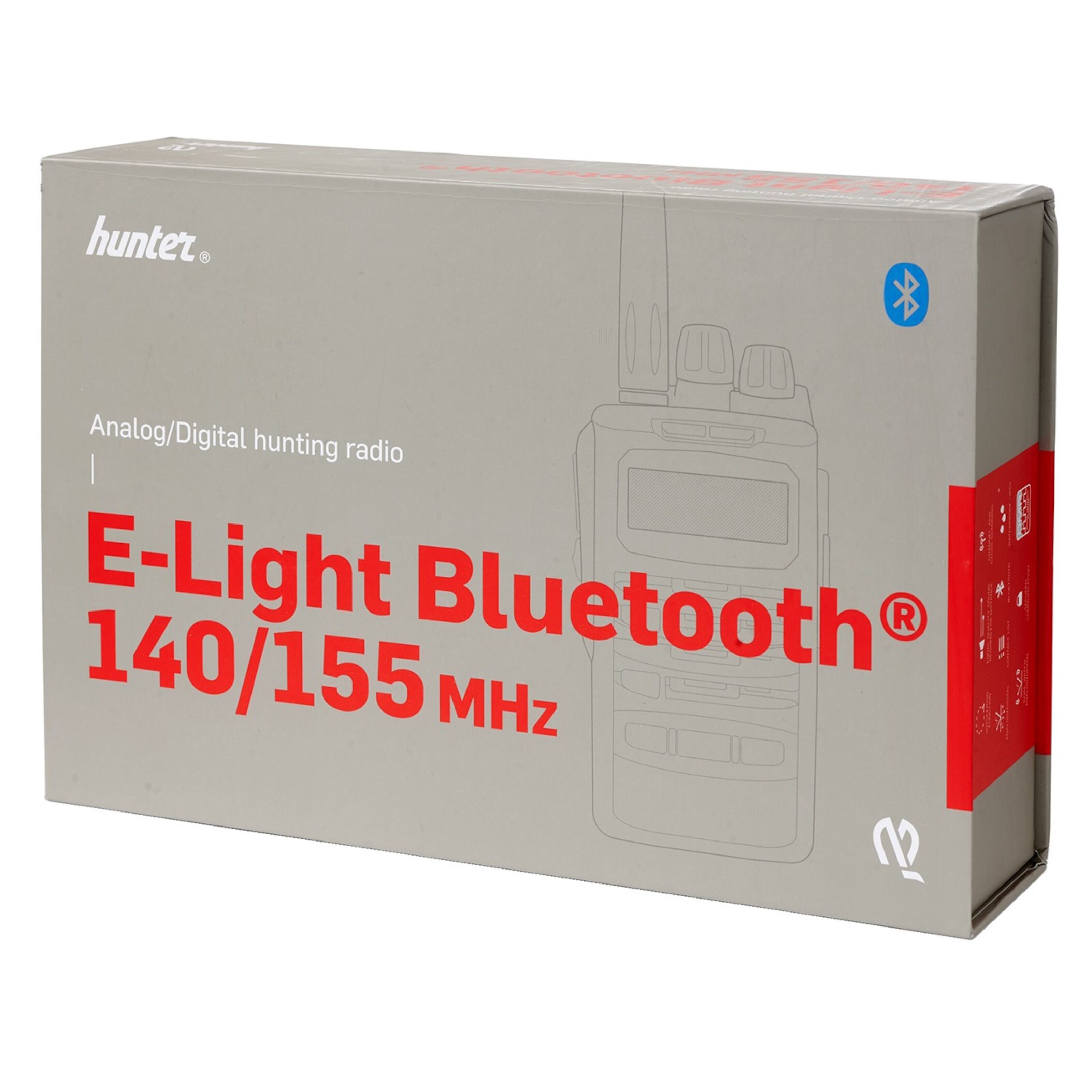 Hunter E-Light BT Jaktradio 140/155 MHz