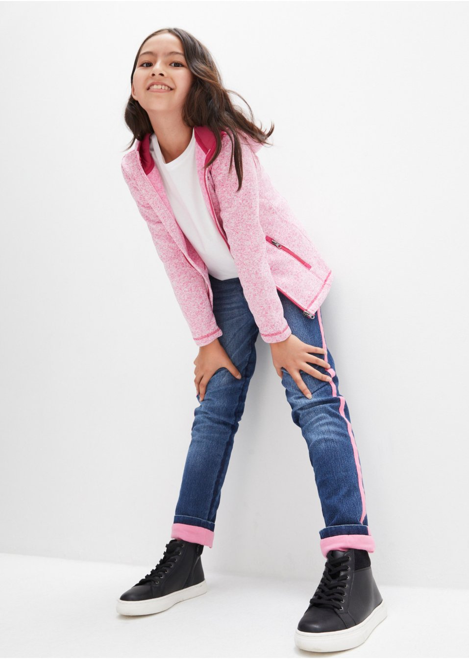 Jean thermo fille avec doublure jersey