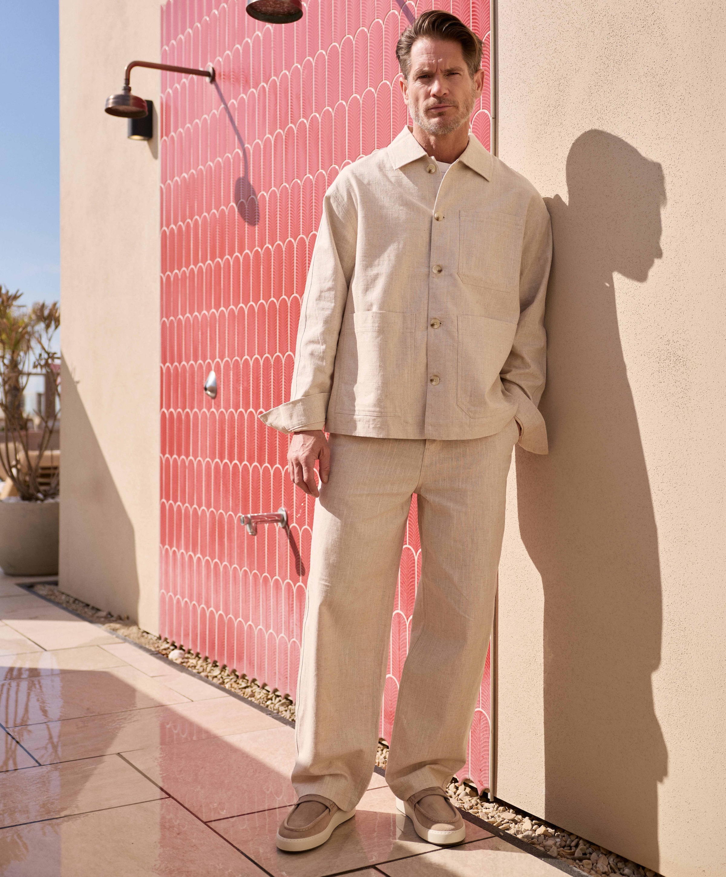 Olaf Heren jas beige