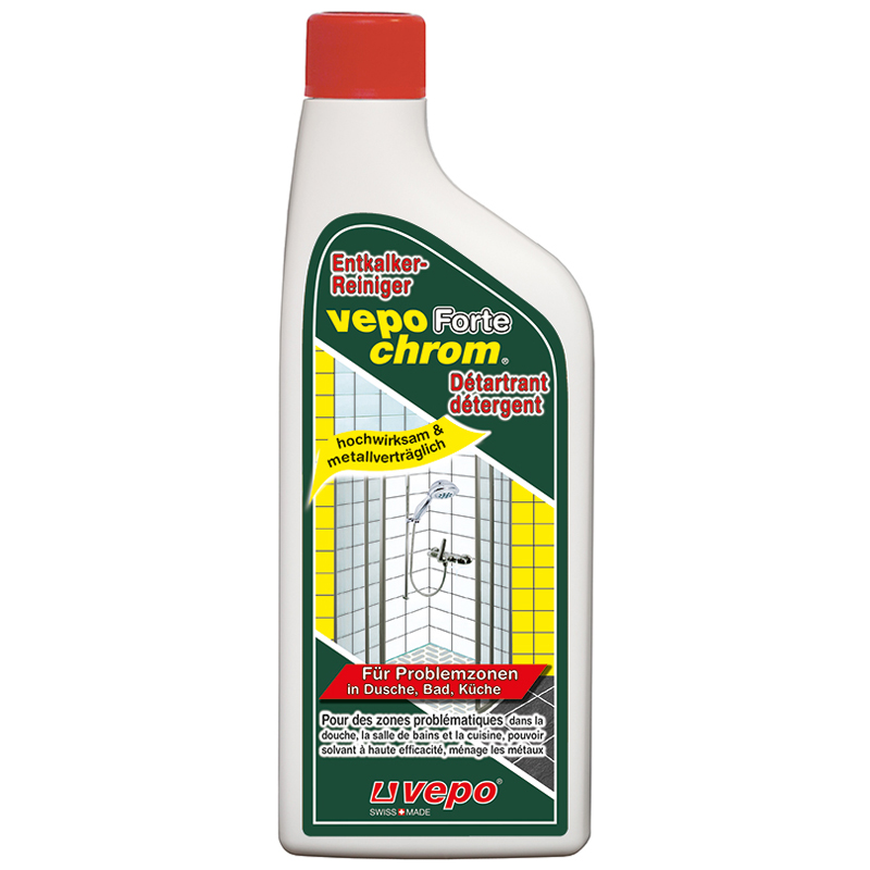 VEPOCHROM Forte Entkalker-Reiniger<br>500 ml, Flasche, Duschkabinen-Entkalker extra-stark metallverträglich