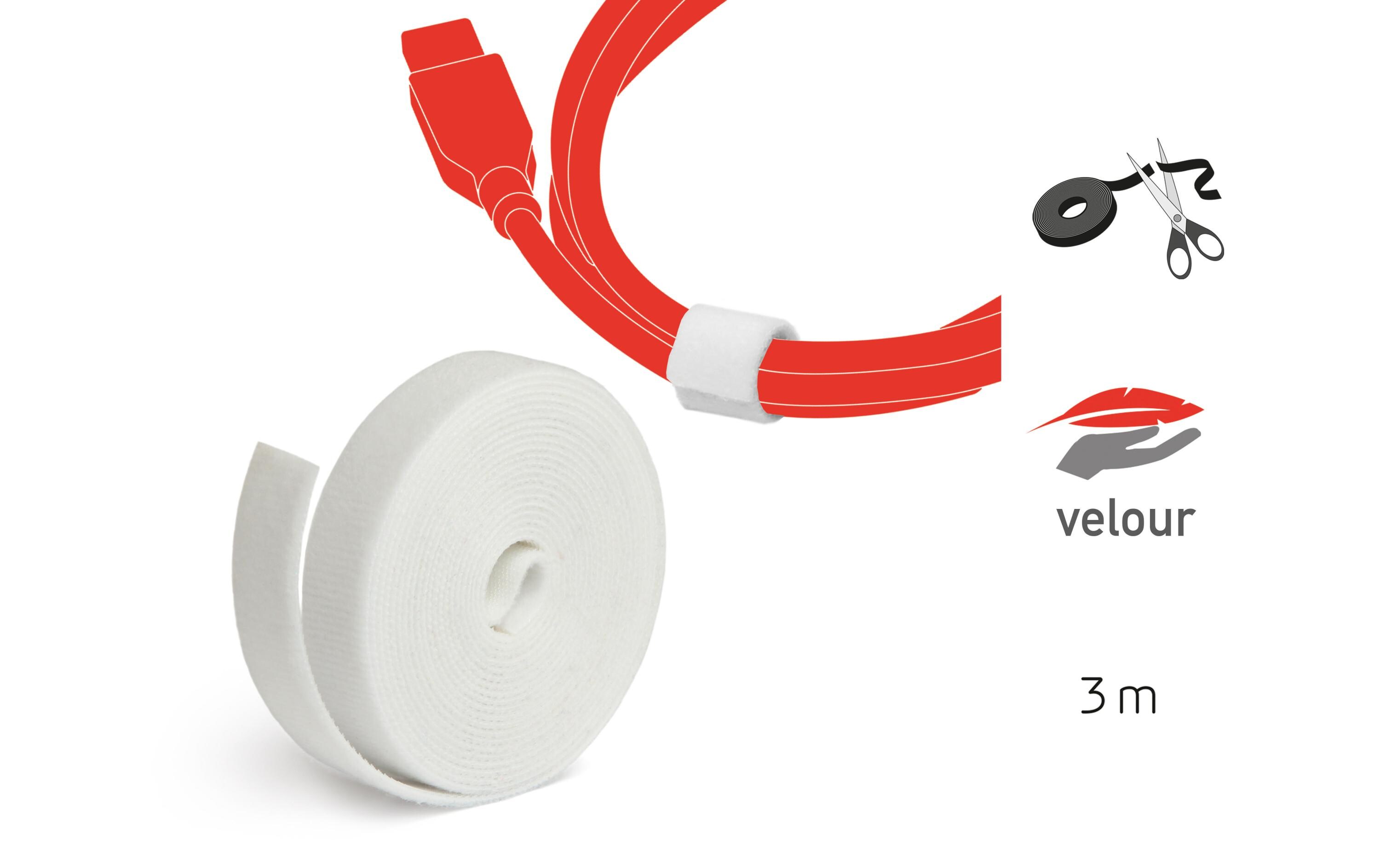 Klettband-Rolle ROLL STRAP 16 mm x 3 m, WeissKlettbandrolle LTC ROLL STRAP: Die Universallösung fürs Bündeln & Fixieren