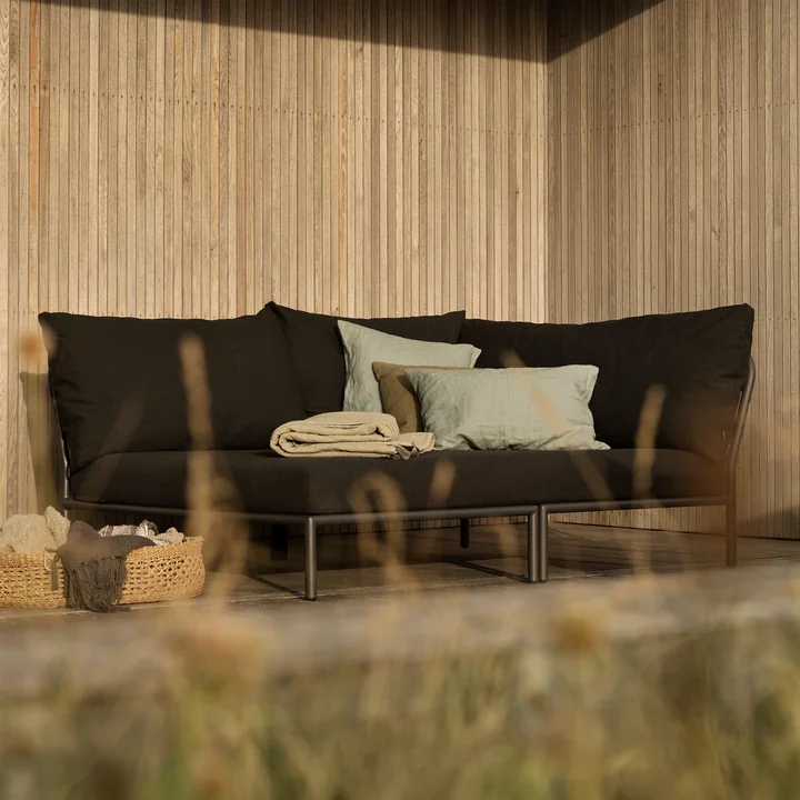 HOUE - Level 2 Cozy Sofa, links, dark grey / dark grey basic