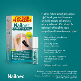 Nailner 2-in-1 Kalknagelkwastje 10ML