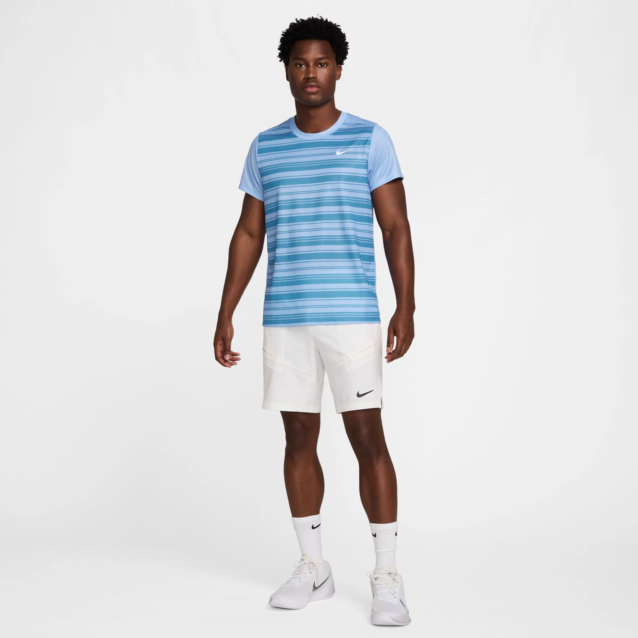 Nike Court Dri-Fit Victory T-shirt Hommes - Bleu Gris, Bleu