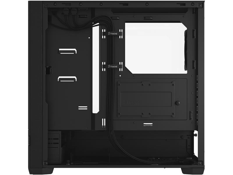Fractal Design PC-Gehäuse Pop Silent TG Schwarz Kompaktes Midi-Tower-Gehäuse mit Sichtfenster
