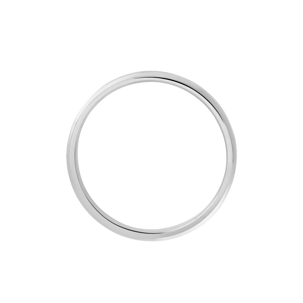 Alliance Aristote Ruban Plat Palladium Blanc