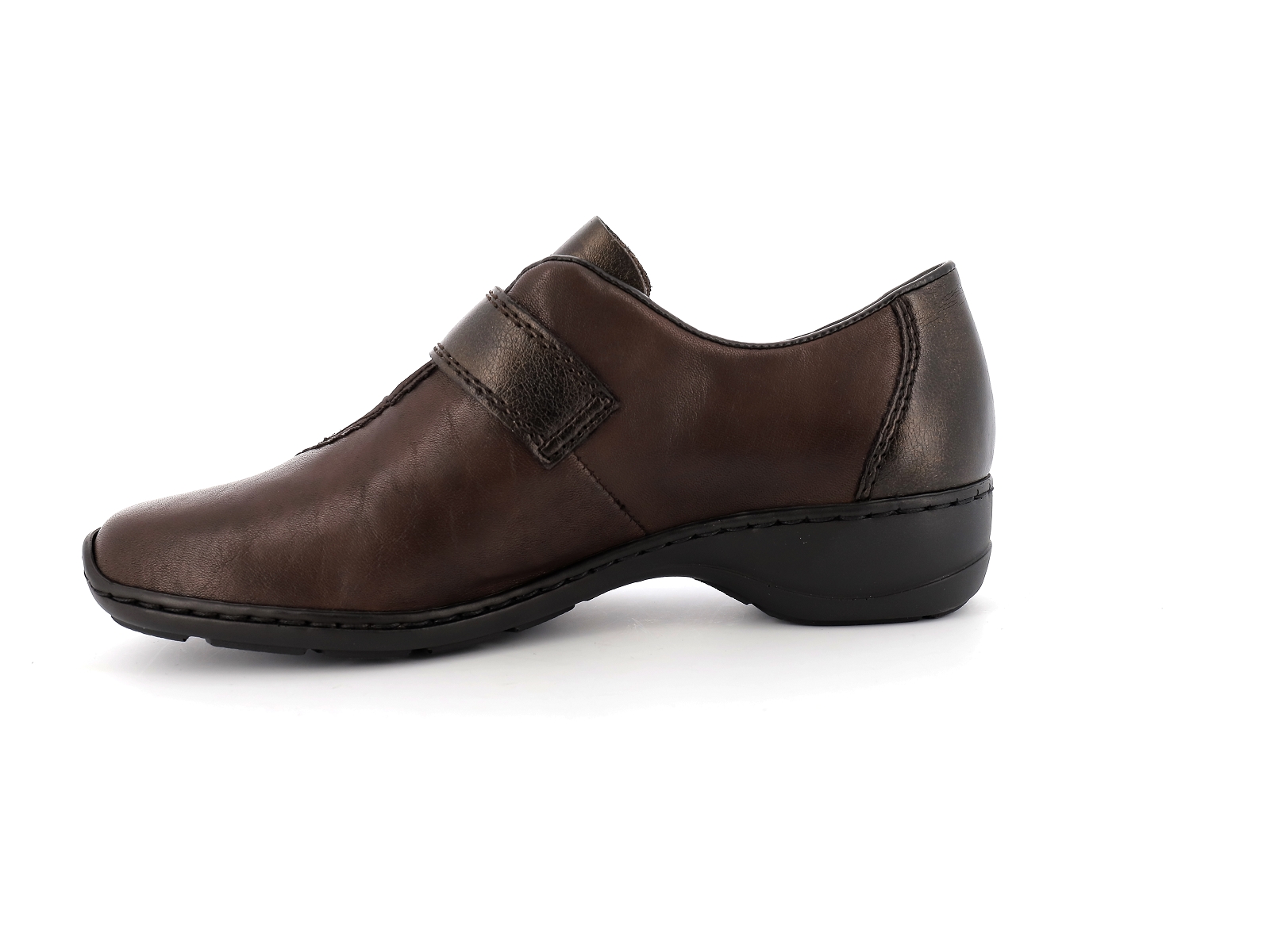 Rieker-58370 Synthétique Marron Foncé