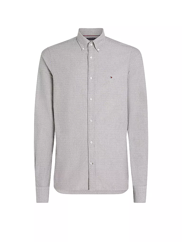 TOMMY HILFIGER Hemd Slim Fit hellgrau