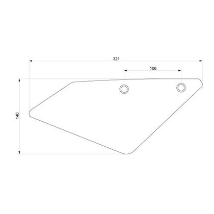 Plaques latérales Barracuda kit complet (support et Plaques numéro)