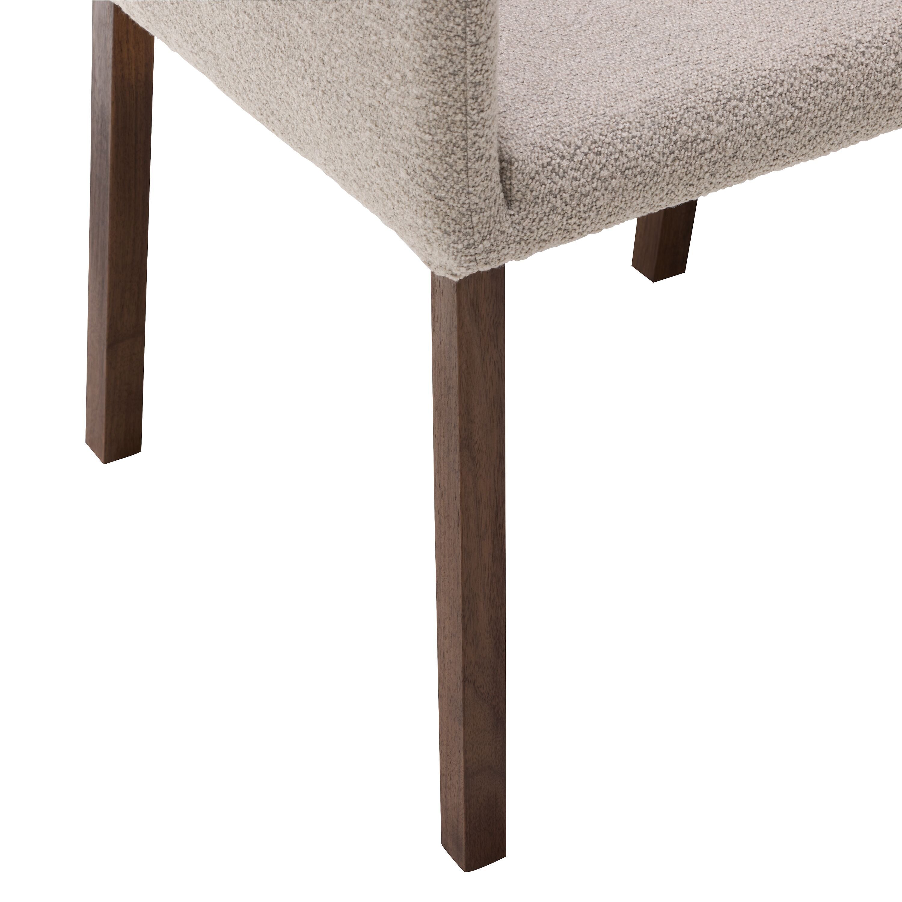 SIENA m.AL. Alpin Clay/4-Fuss Nussbau - Hellgrau / B: 51.0 cm x T: 44.0 cm x H: 86.0 cm