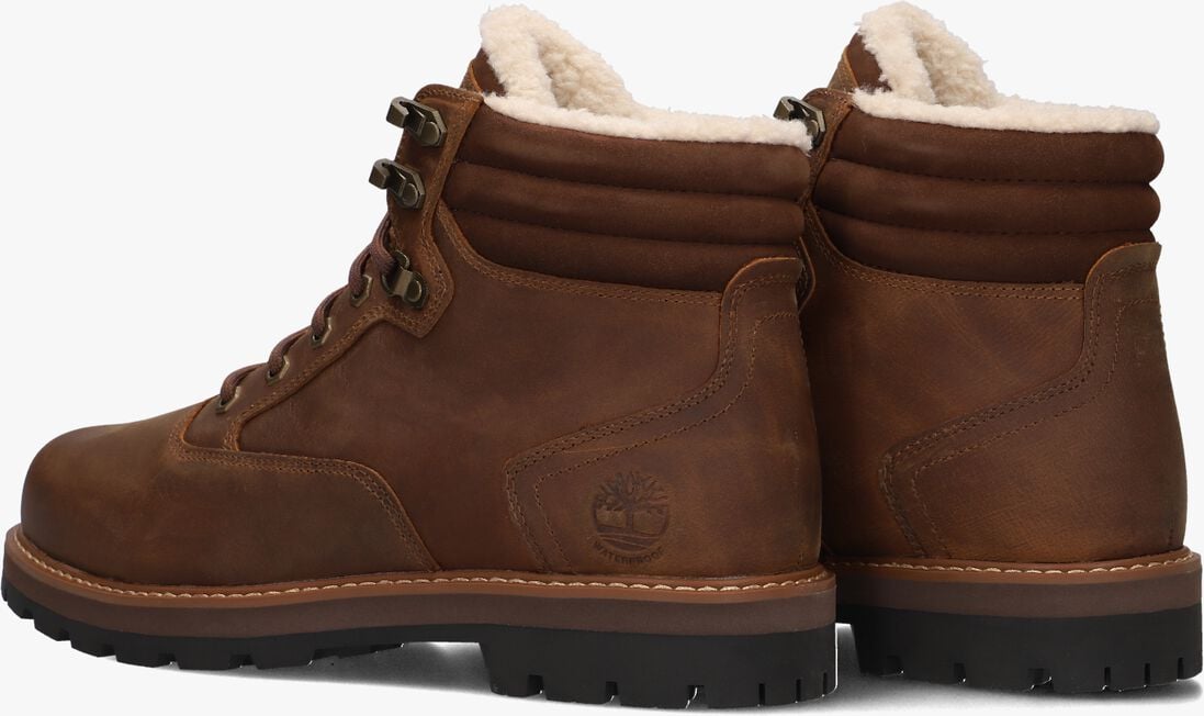 bruine timberland veterboots britton road mid lace up
