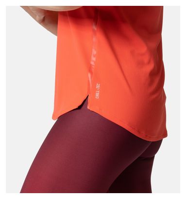 Maillot Manches Courtes Odlo Zeroweight Chill-Tec Femme Rouge