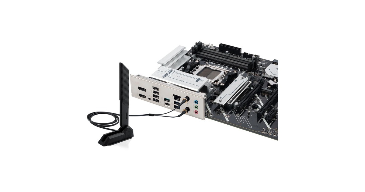 ASUSPRIME B840-PLUS WIFI socket AM5 moederbord  (2.5 GbE-LAN, Wi-Fi 6E, BT, Sound, ATX)