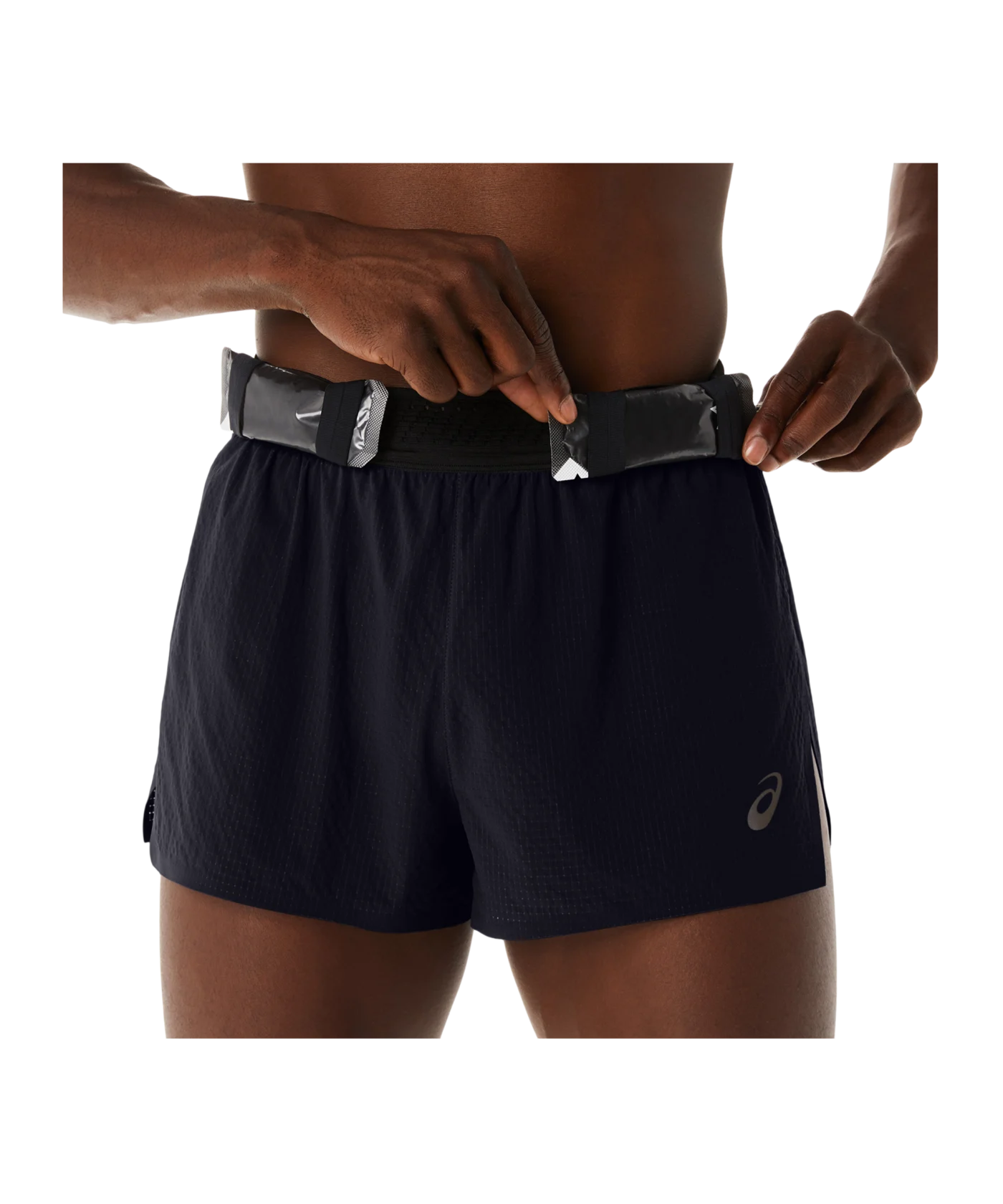 Asics Metarun Split Short Schwarz F001