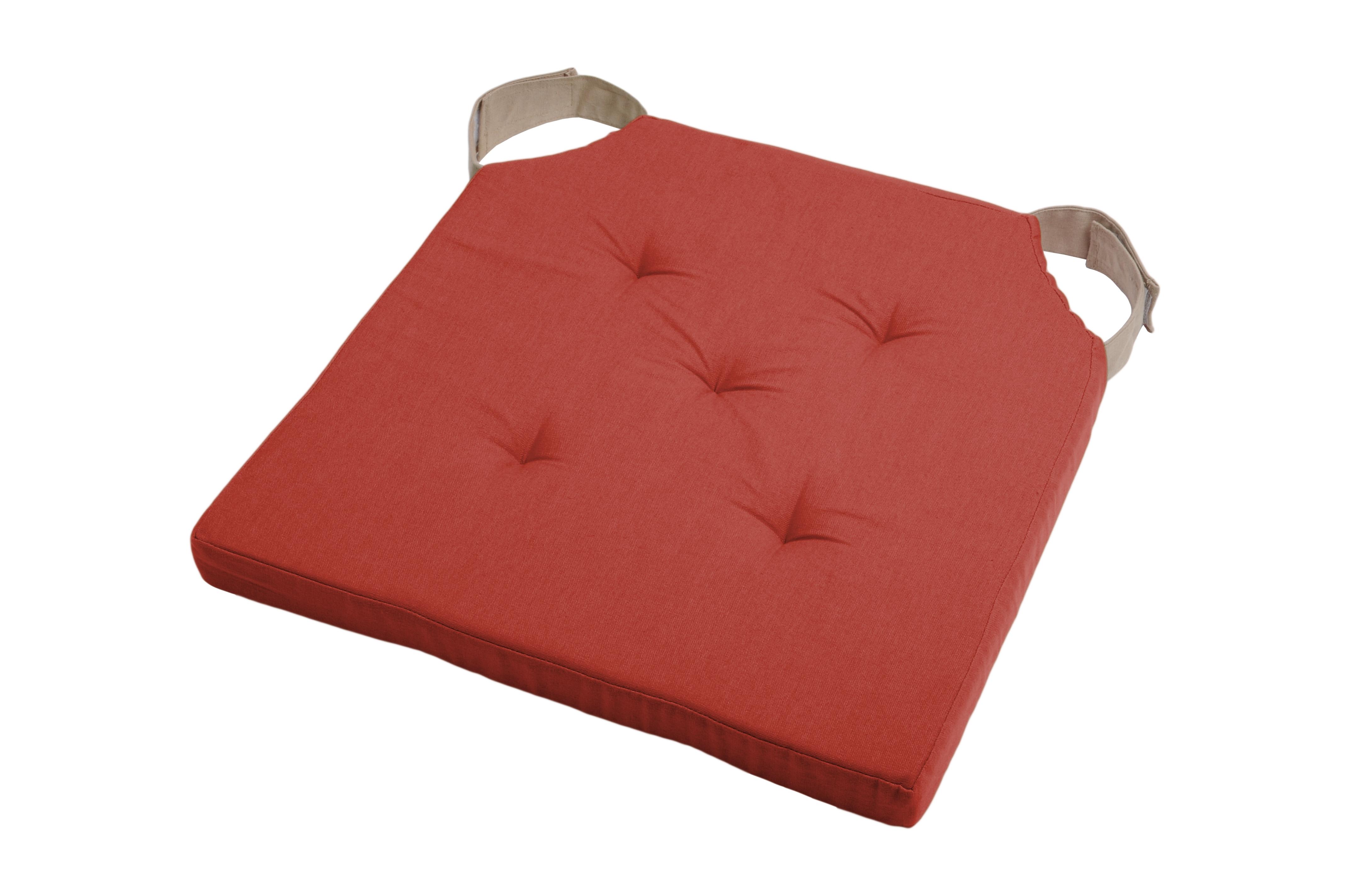 DUO GALETTE VELCRO 38X38X4 TERRACOTTA LIN
