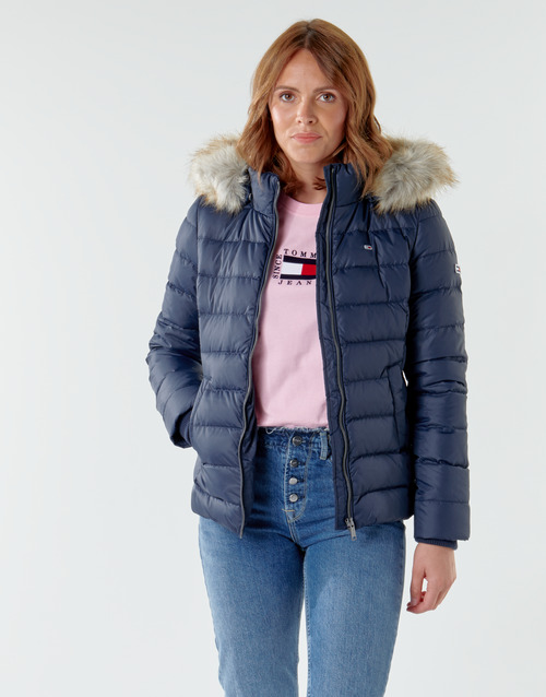 Tommy Jeans - TJW BASIC HOODED DOWN JACKET Marino