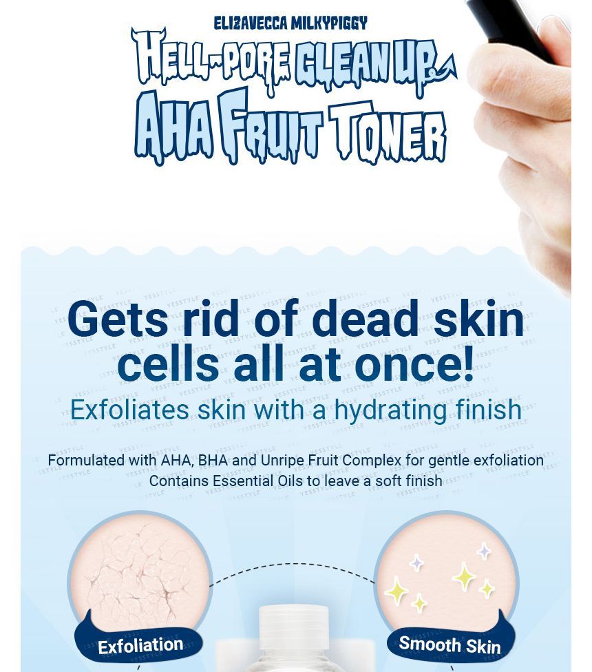 Elizavecca - Hell Pore Clean Up AHA Fruit Toner 200ml
