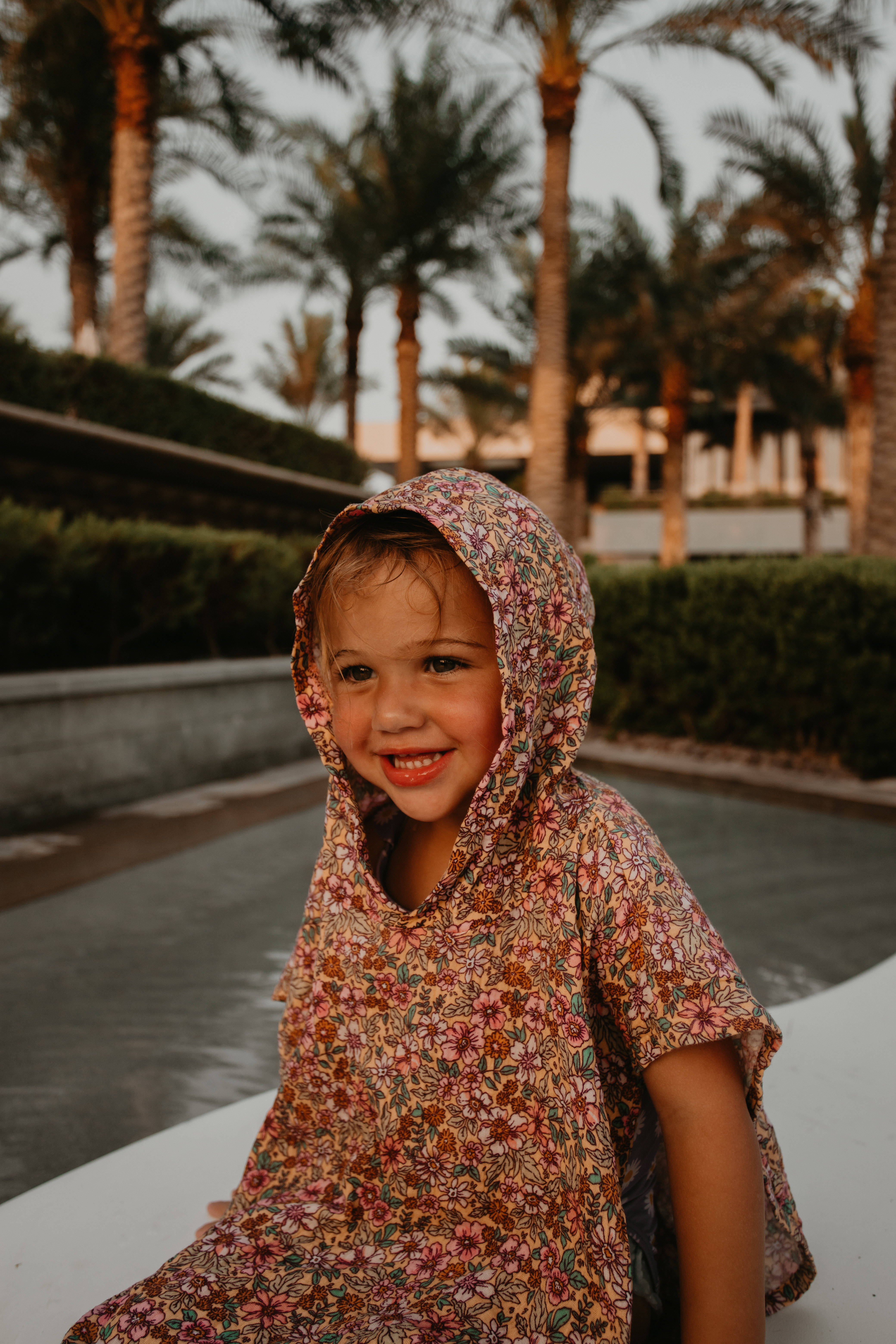 Swim Essentials strandponcho hydrofiel Blossom (0-5 jaar)