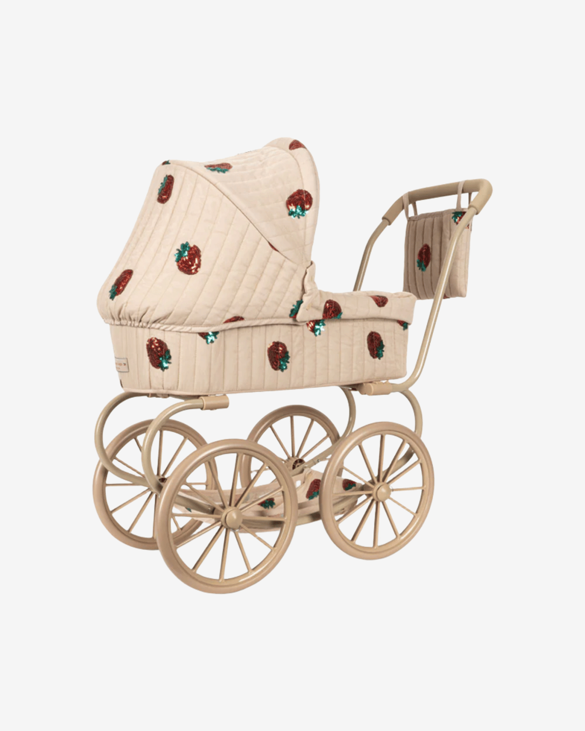 Dukkevogn m/ Vognbag & Glitrende Paljetter | Minnie Tulle Doll Pram