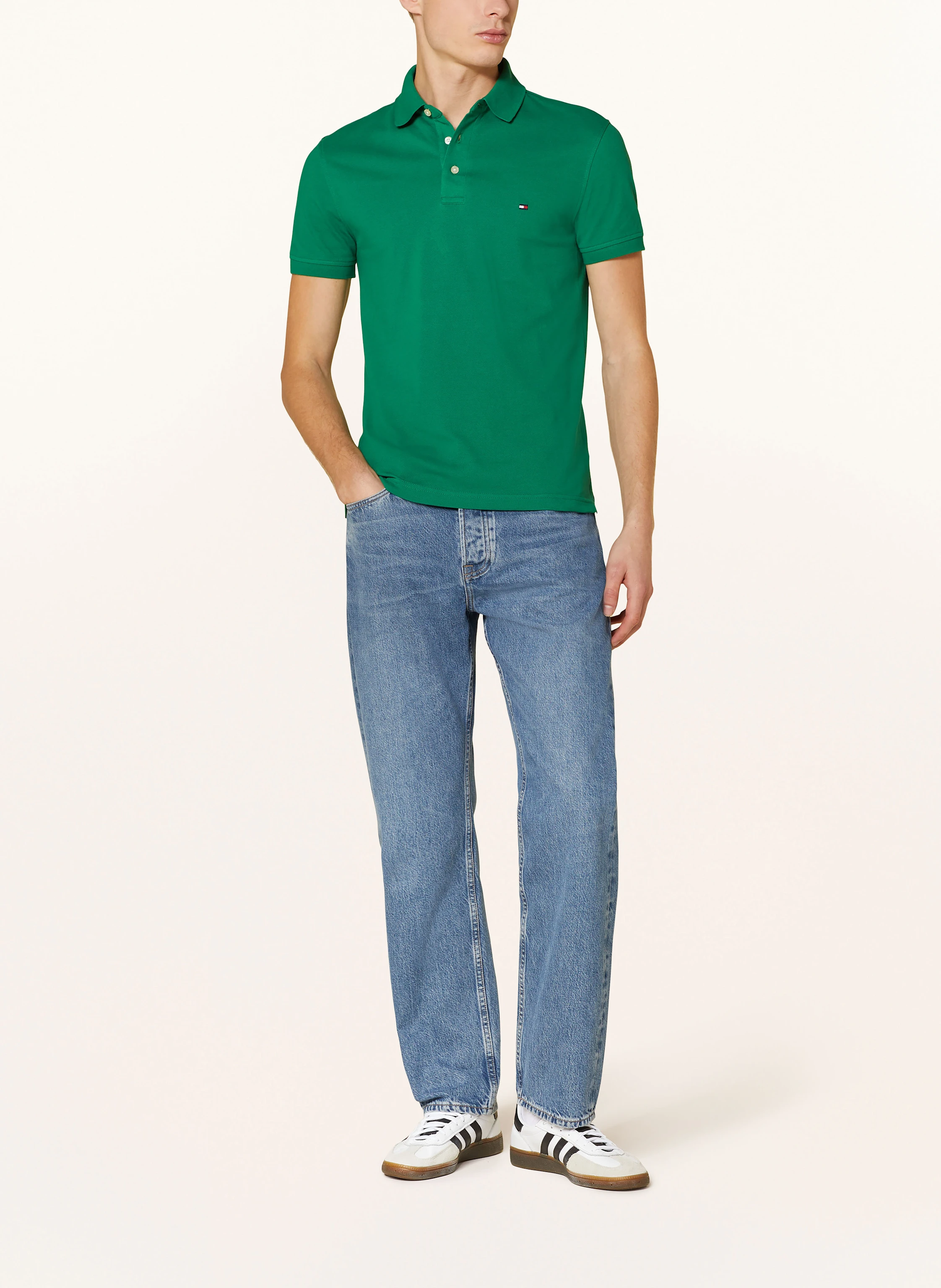 TOMMY HILFIGER Piqué-Poloshirt Slim Fit
