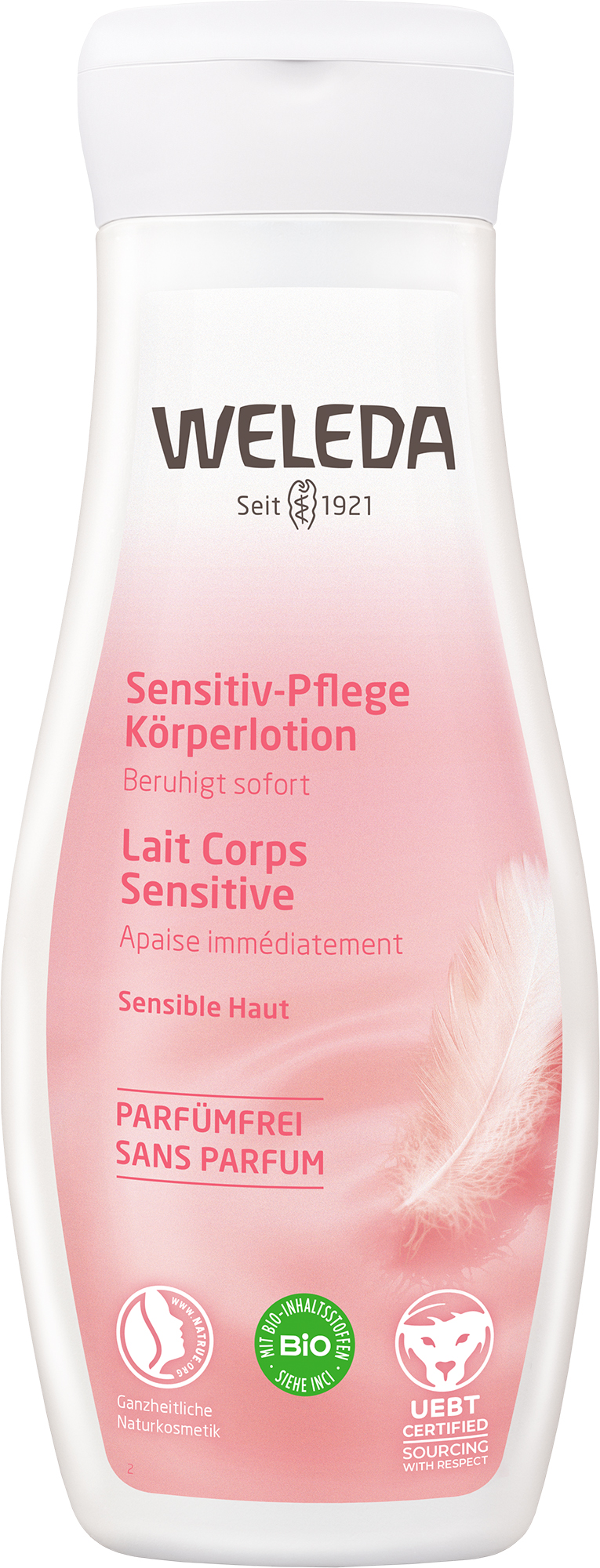 Weleda Körperlotion<br>200 ml, Flasche, sensitiv Pflege