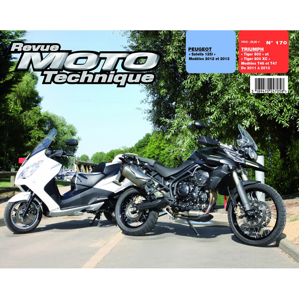 Etai - RMT 170 PEUGEOT SATELIS 125i (2012-2013) et TRIUMPH TIGER 800/800XC (2011-2013)