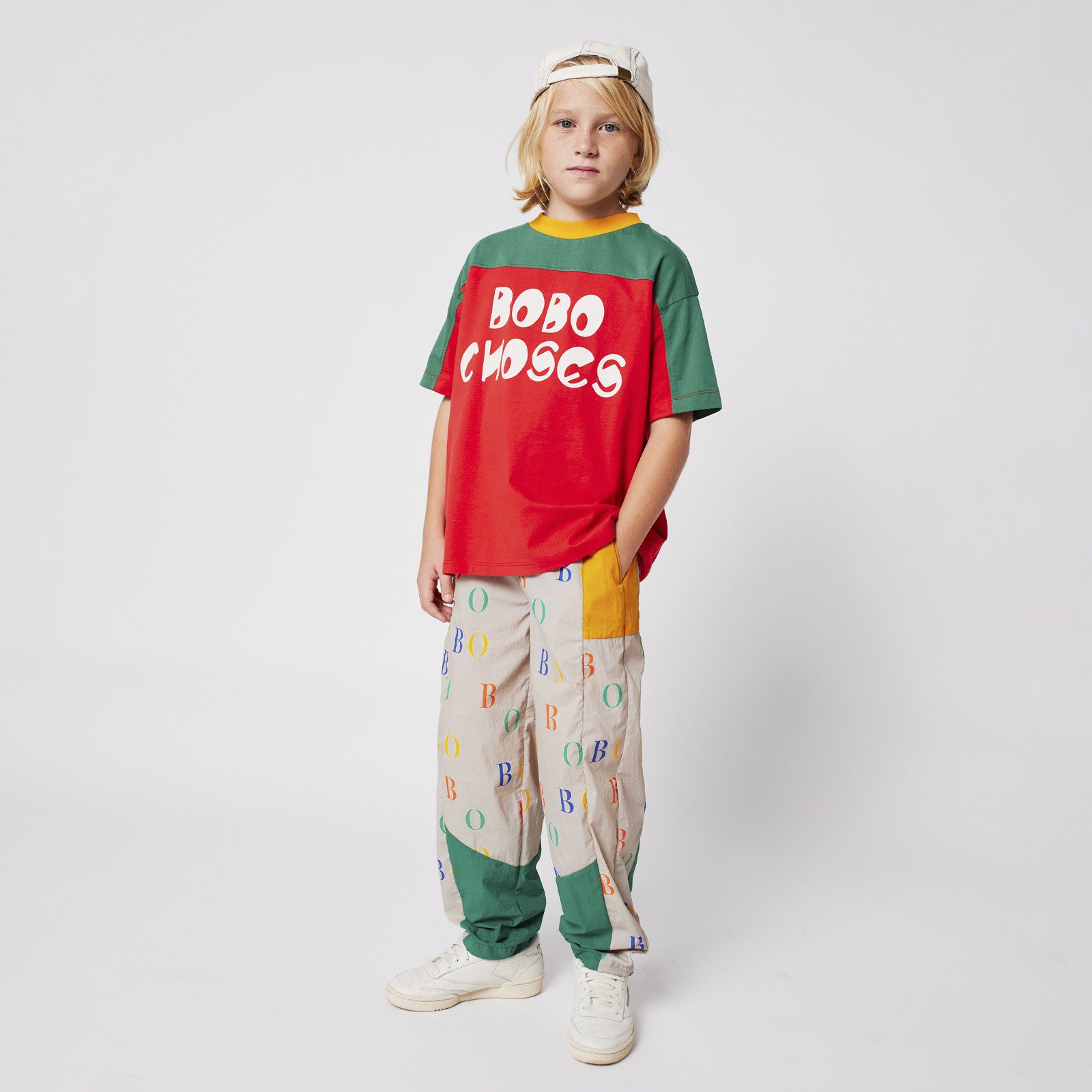 T-Shirt Bobo Choses Color Block Multicolor