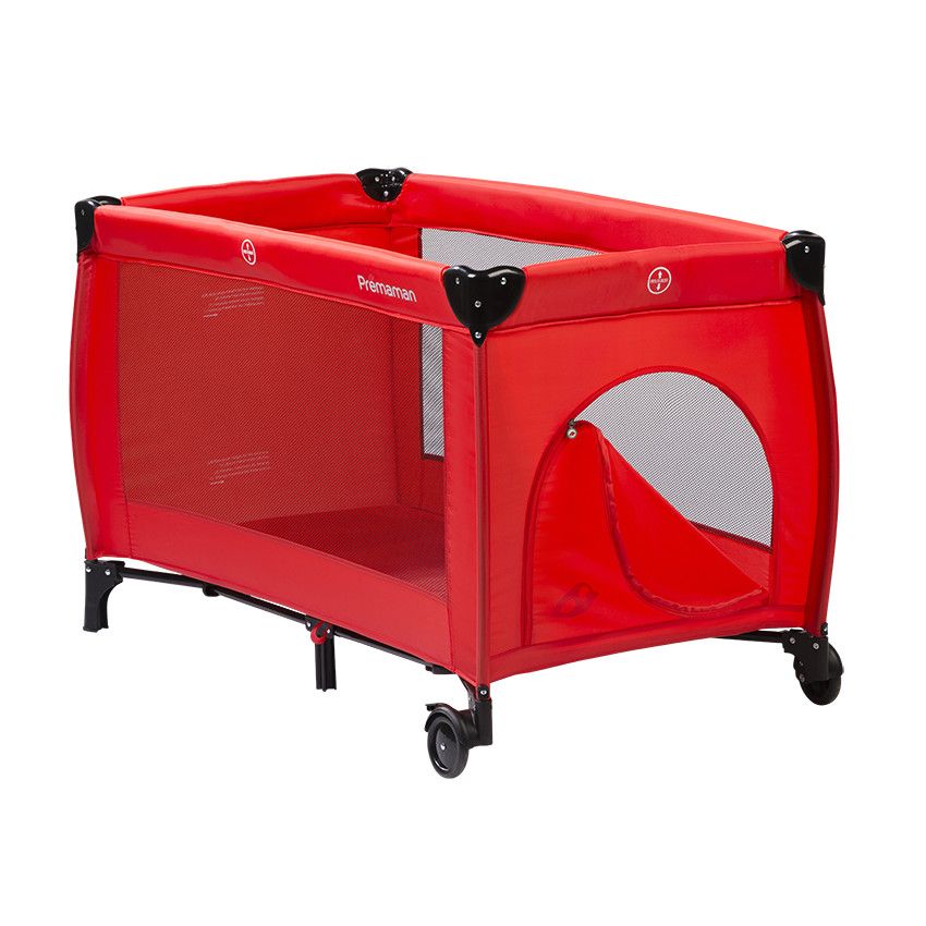 Lit de voyage Top - Rouge - Ecru