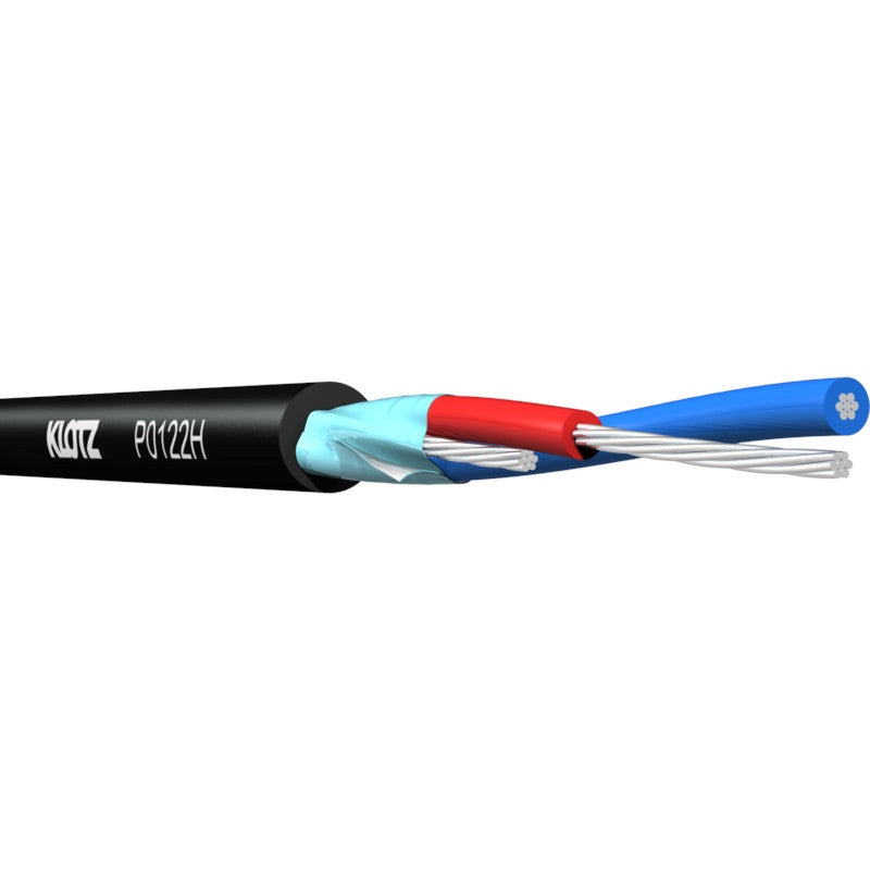 Klotz P0122H.200 audiokabel, 2x 0.22 mm², ø 3.4 mm, 200 m