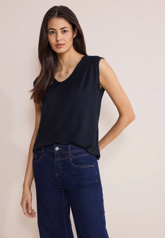 Jersey Top - deep blue