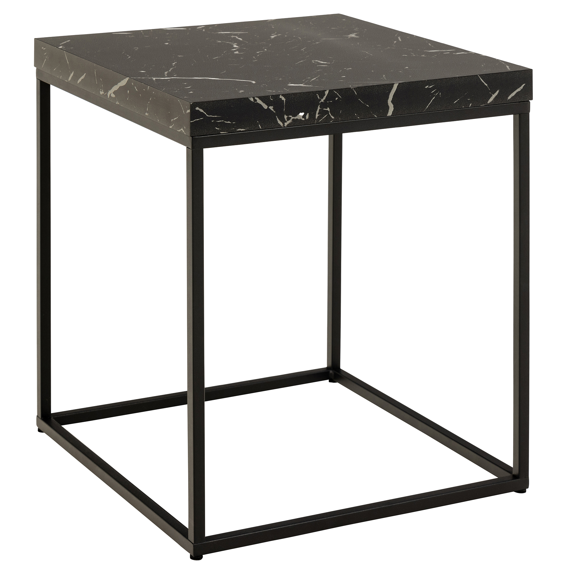Couchtisch BAROSSA - schwarz- schwarz matt - 40 cm