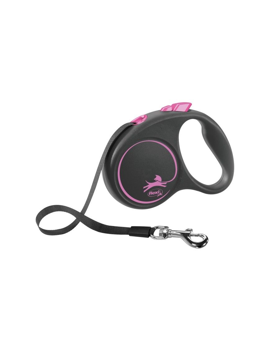 Fita rosa Flexi Black Design S Strap 5M