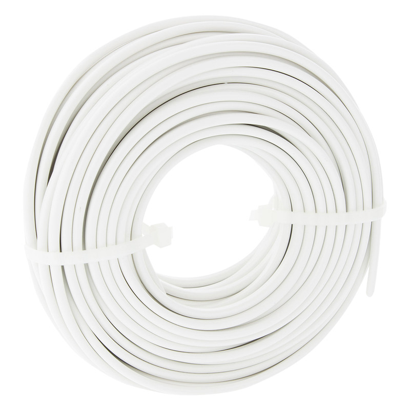 Huishoudkabel plat H03VVH2-F 20m 2x0,75mm² wit