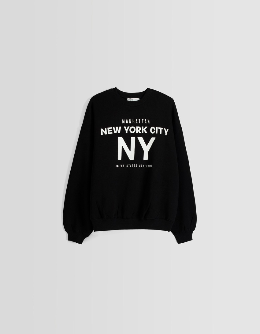 Moletom estampado oversized