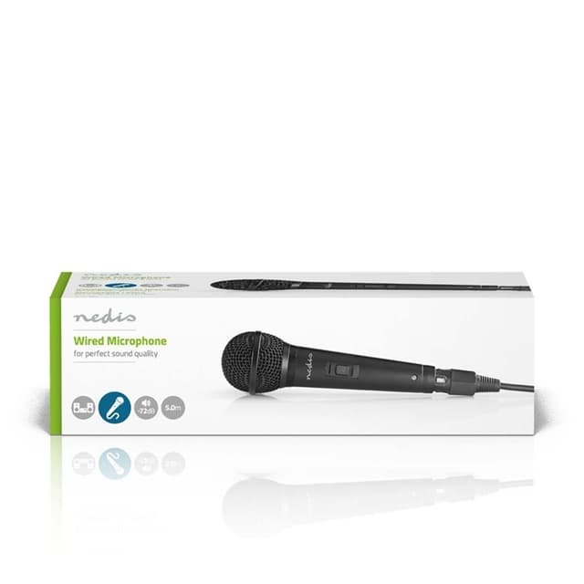 Nedis Mikrofon | Cardioid | Aftageligt kabel | 5.00 m | 80 Hz