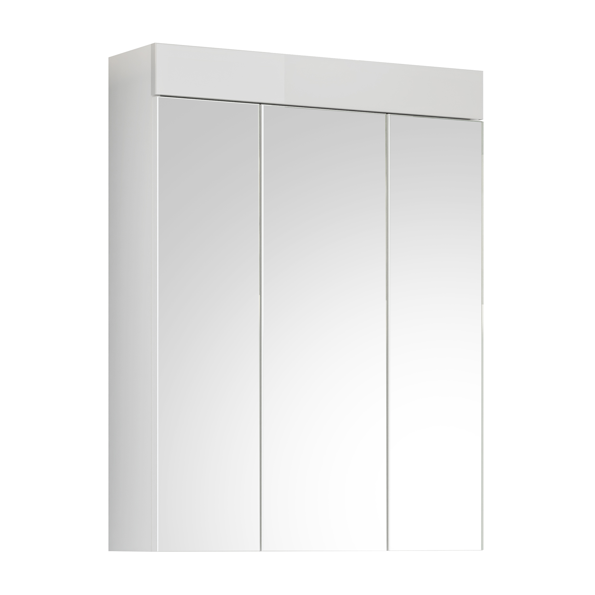 Spiegelschrank SNOW - weiß Hochglanz-weiß