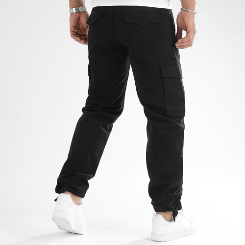 Pantalon Cargo Large Avec Poches 2989 Noir